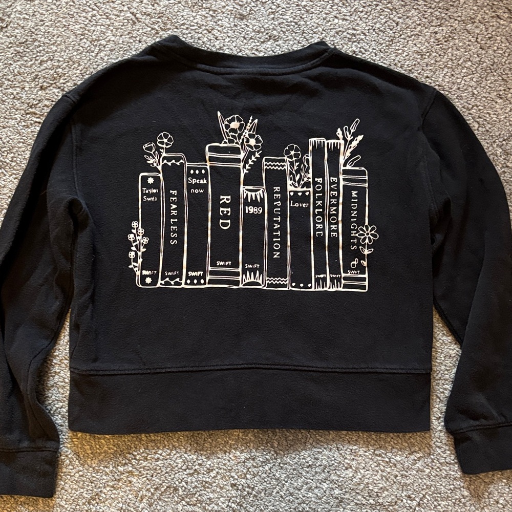 Homemade Taylor Swift sweatshirt for kids